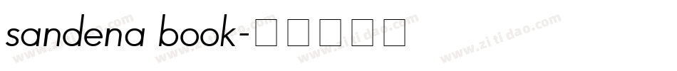 sandena book字体转换